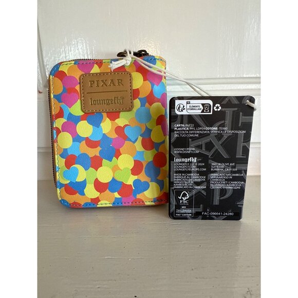 Pixar Loungefly Up-Themed Wallet With Simulated Leather & Colorful Design - Picture 2 of 4